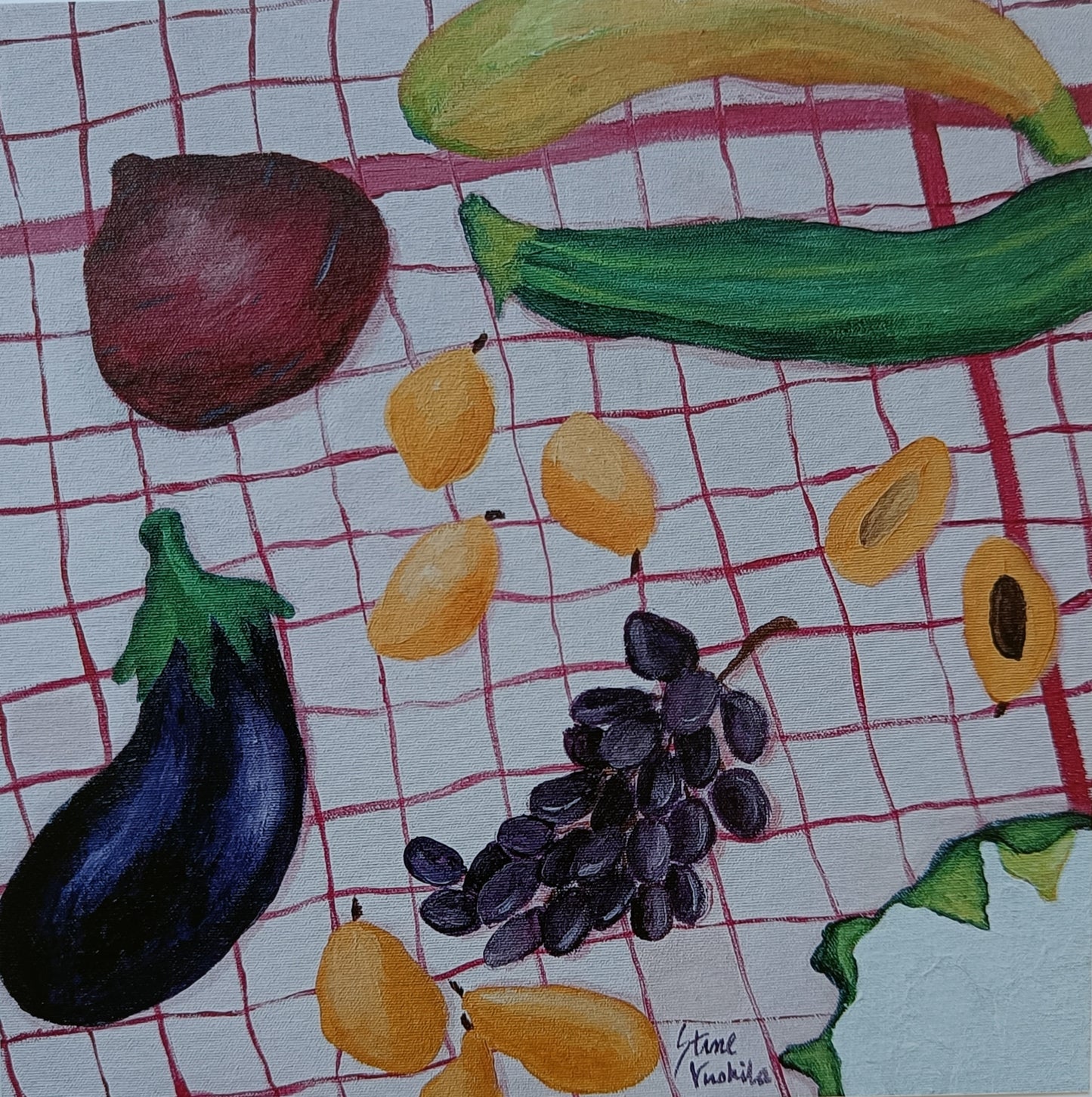 Taidekortti A6, asetelma